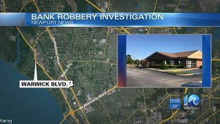 Newport News police seeking bank robbery suspect