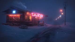 Lofi Zen – Chill Lo-fi in a Secluded Snowy Café | Cozy Ambience for Focus, Study, or Sleep | 4K