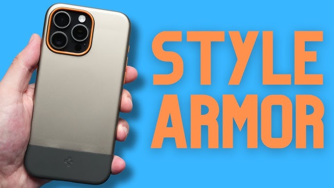 Spigen Cryo Armor Case do iPhone 15 Pro Max - Czarno-Niebieski 