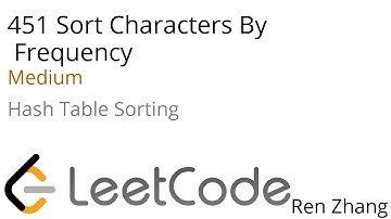 Leetcode 451 Sort Characters By Frequency