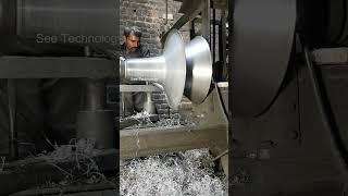 Making A Large Stainless Steel Bowl || Production Of Stainless Steel Utensils #Short