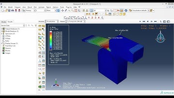Abaqus Tutorial Videos - Contact Analysis of 3D Solid Parts in Abaqus