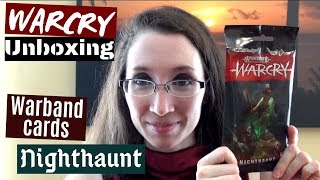 WARCRY Warband Rules Cards: Nighthaunt Unboxing and Review!