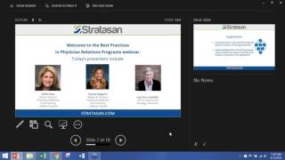 Stratasan's Best Practices for Physician Relations Webinar