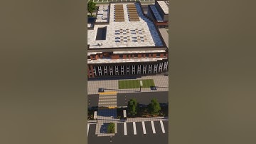 Building a Modern High School in Minecraft #shorts