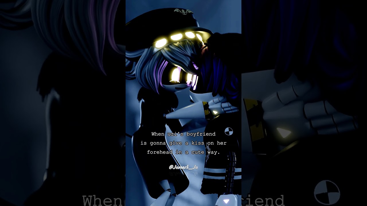Когда N мило целует Узи в лоб 