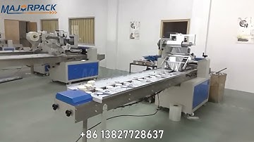 Alumium film rice cake flow pack machine majorpack
