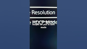 How to change video output on ps5 in safe mode