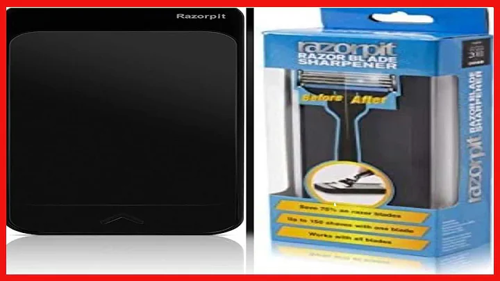 RazorPit Slide Razor Blade Sharpener and Cleaner - Sharpens Razor Blades - Up to 150 Shaves