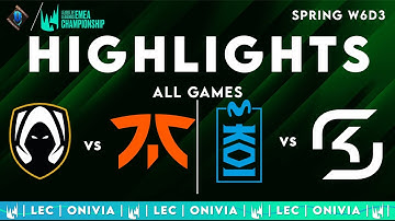 LEC Spring 2025 W6D3 | LEC Highlights ALL GAMES by Onivia