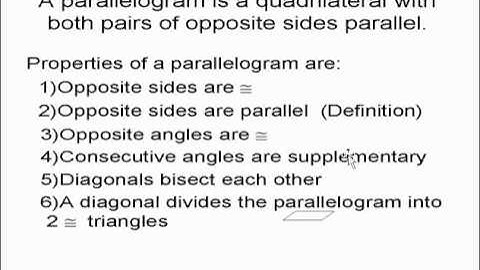 Geo   6 2 & 6 3 Classifying Quadrilaterals Parallelograms