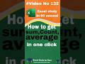 Unlock Excel Power: Calculate Everything at Once #excel #shorts