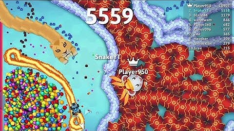 Epic Snakeio Gameplay! Pro Giant Snake Vs Troll Tiny Snake