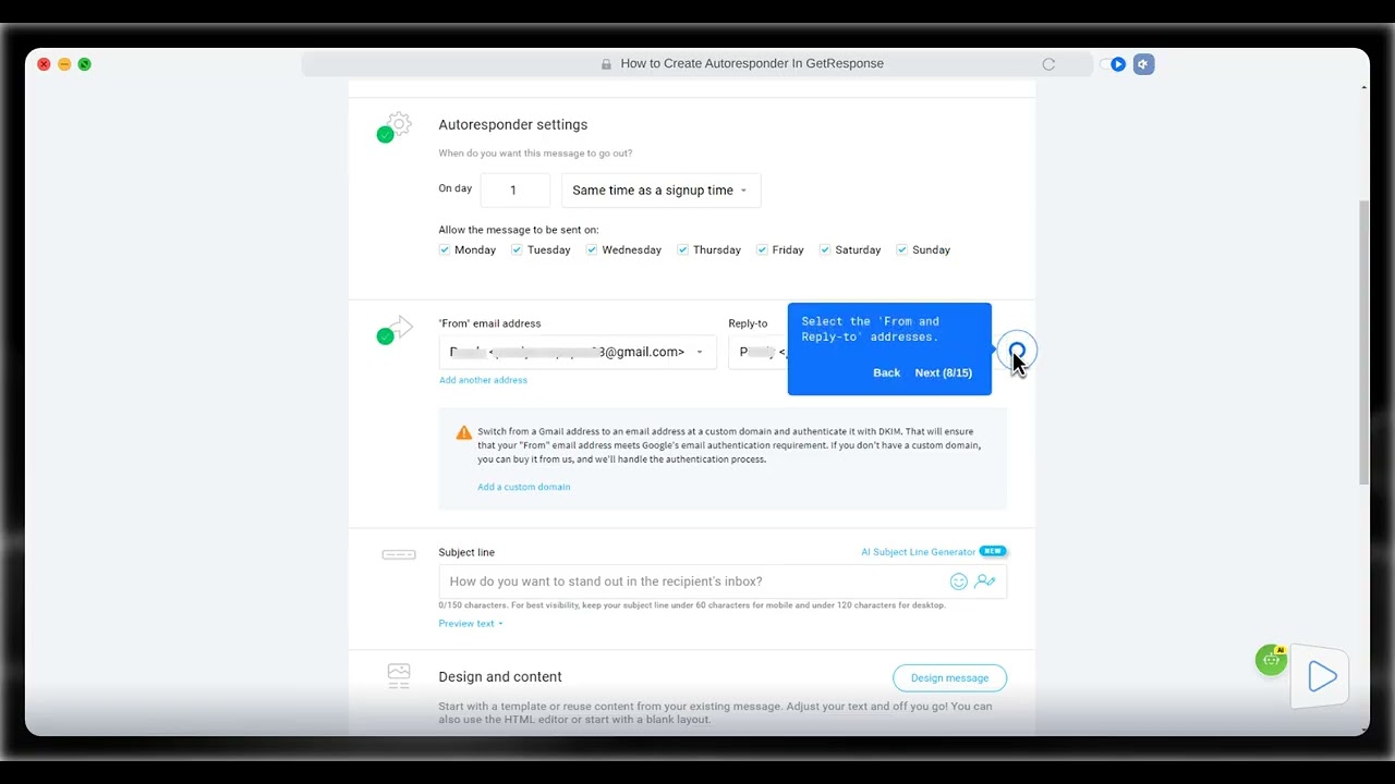How to Create and Customize Autoresponder in GetResponse (Step-by-Step)