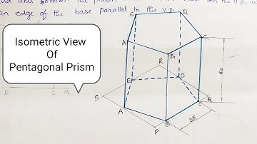 Isometric View Of  Pentagonal Prism