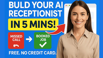 Build 24/7 AI Receptionist For Homes Service Business in 5 Minutes (No code, no Credit Card)