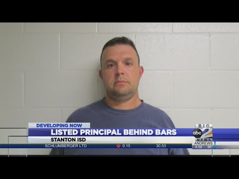 Listed Stanton ISD principal arrested