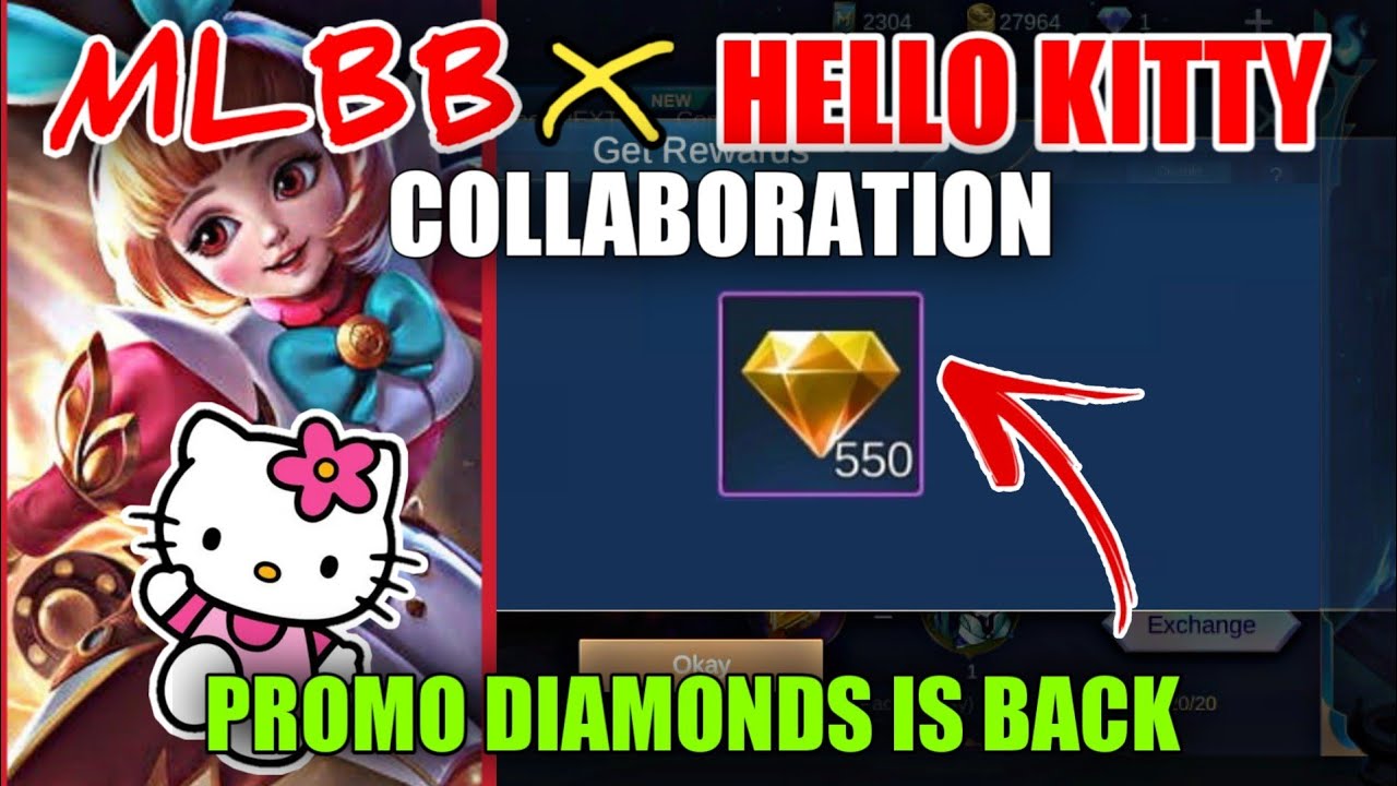 MLBB X HELLO KITTY COLLABORATION AND PROMO DIAMONDS IS BACK Mobile