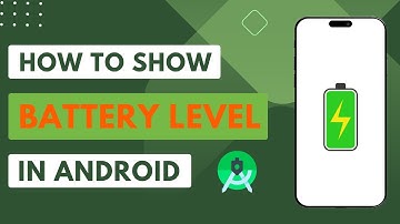 how to show battery level in android with android studio