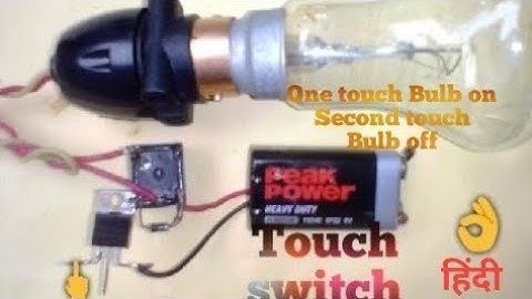 How to make Touch switch with IRFZ44N Mosfet || irfz44n|| science project || hindi