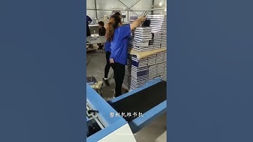 Automatic book notebook film wrapping heating shrinking sealing packing machine with collection part