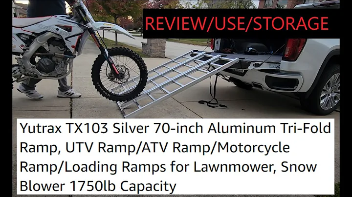 YUTRAX ATV Ramp TX103 Review Use Storage - Best ATV Dirt Bike Ramp For The Money? Loading a CRF250R