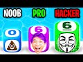 NOOB vs PRO vs HACKER In DICE PUSH!? (SECRET ELSA LEVEL!?)