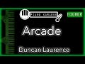 Arcade HIGHER 3 Duncan Laurence Piano Karaoke Instrumental 