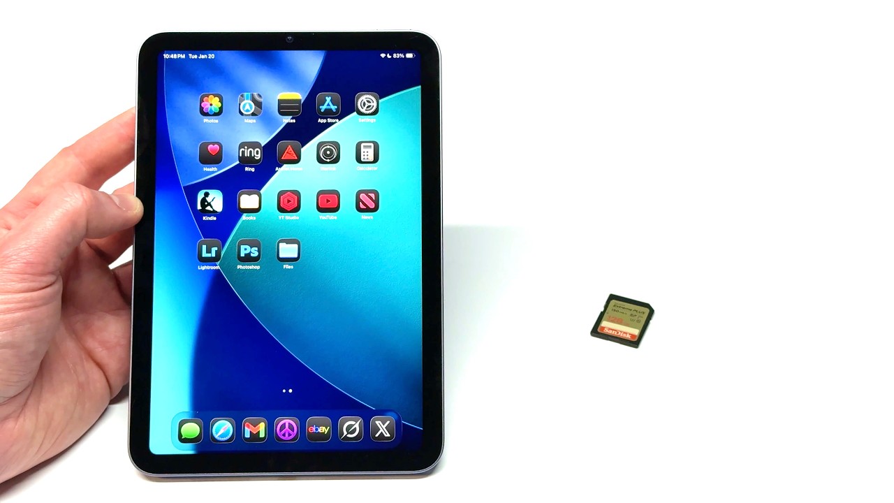 iPad Mini - How To Connect SD Card Reader - YouTube