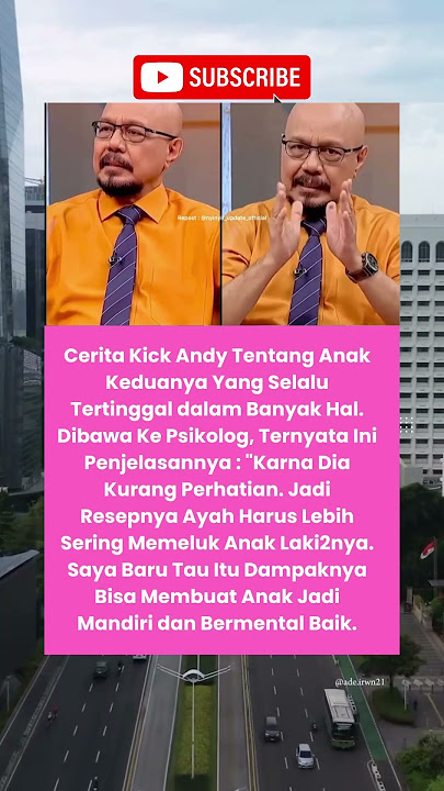 Kick Andy Ungkap Resep Psikolog: Pelukan Ayah Bentuk Anak Mandiri dan Bermental Baik