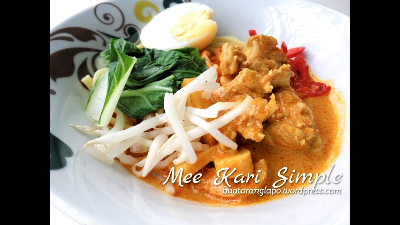 Mee Kari Simple Yang Sedap Dan Mudah Buat Orang Lapo