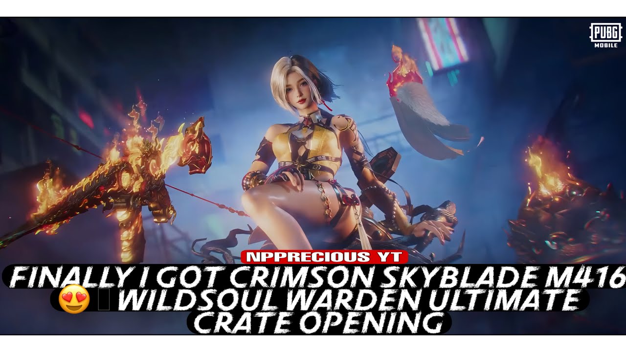 Finally I Got Crimson Skyblade M416 😍 | Wildsoul Warden Ultimate Crate Opening | PUBG | BGMI 