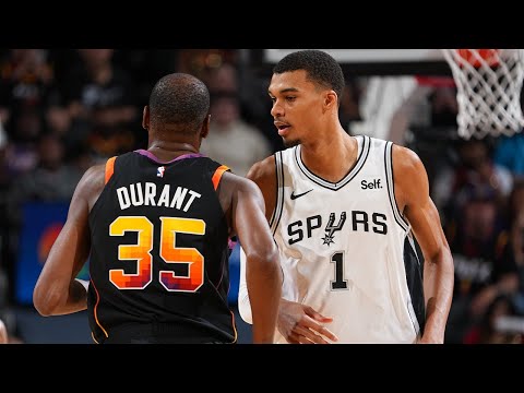 Idols Become Rivals! Every Play From Kevin Durant & Victor Wembanyama's First Matchup! 👀