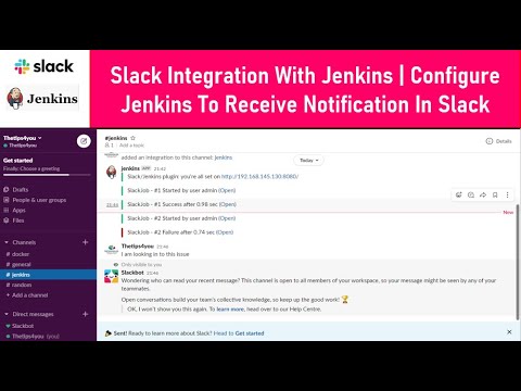 Vidéo: Comment activer les notifications slack dans Jenkins ?