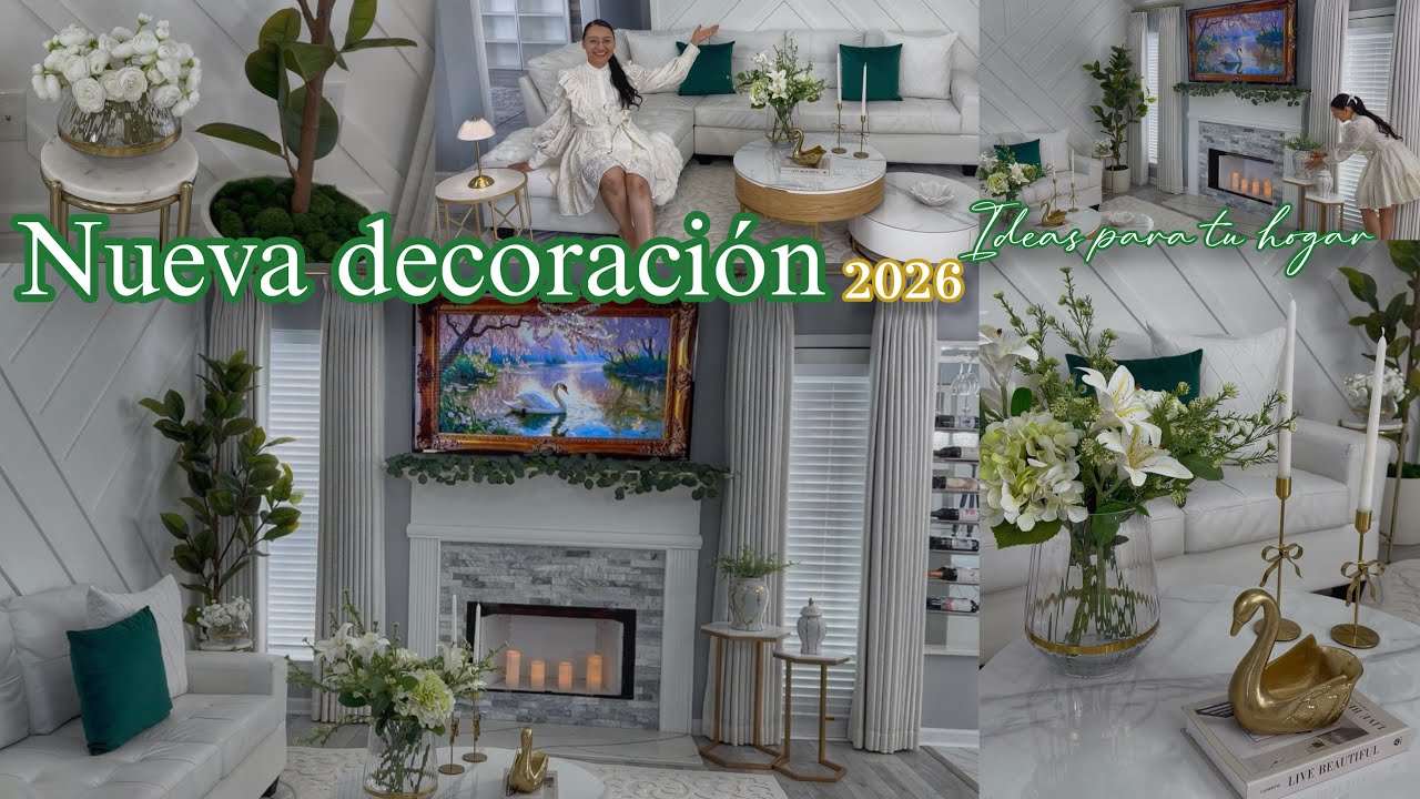 COMO DECORAR DESPUÉS DE NAVIDAD TRUCOS SALA 2026 + TENEMOS NUEVA MESA| Winter Decir Ideas 