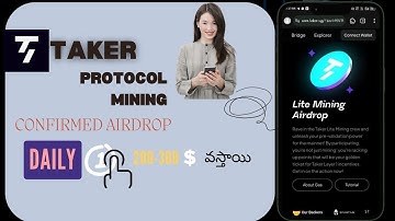 Taker Protocol Airdrops || gas fee