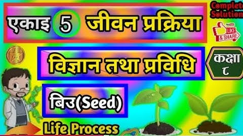 class 8 science chapter 5 | Science and Technology | Life Process | 5.3 Seed Full Exercise |