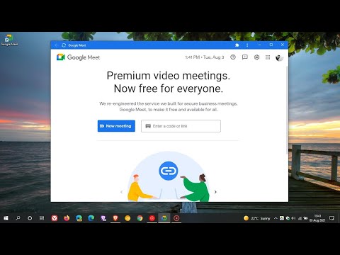 Video Google Meet is now available as a Progressive Web App... - youtube
