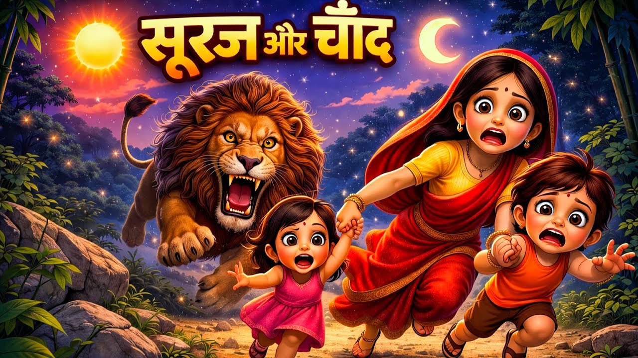 सूरज और चाँद | Sun and the Moon in Hindi | Kahani, @Chitrakatha_Kids_Nursery 