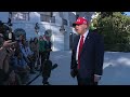 President Trump Gaggles with Press Upon Arrival at the White House, Oct. 6, 2026