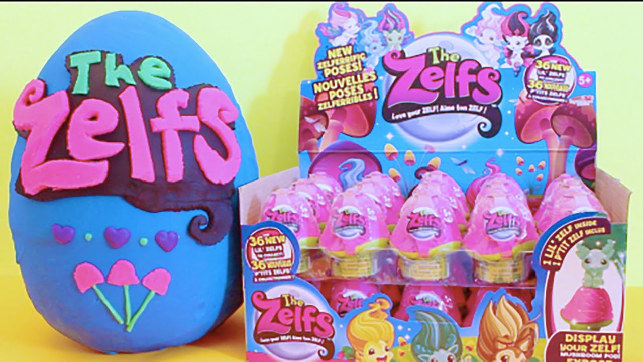 Giant Zelfs Surprise Egg Play Doh Trolls 30+ Full Case MLP Mystery Mini Part 1 Toys Collector