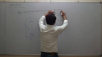 Ray Optics lecture 9  (min width of mirror required to see full face of man)