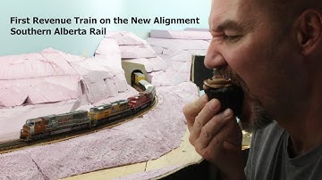 First Train on the New Track - Southern Alberta Rail