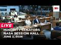 Minority Senators nasa session hall | NewsWatch Live