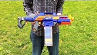 Tøm skraldespanden Ti hverdagskost Nerf N-Strike Elite RapidStrike CS-18 - Range Test (Stock) - YouTube