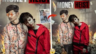 Money heist Photo Editing | la casa de papel #picsart #moneyhiest screenshot 1