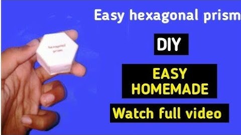 How to make a paper hexagonal prism||how to make a paper 3d hexagon||