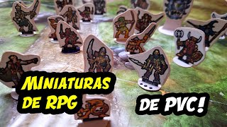 Muito Fácil! Como fazer miniaturas de RPG de papel mais resistentes - Miniaturas de PVC