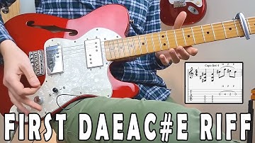 The Perfect Beginner Riff For DAEAC#E Tuning - Math Rock / Midwest Emo