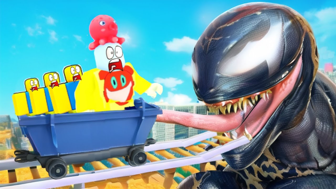 I rode a train connected to a monster's mouth. Roblox - YouTube